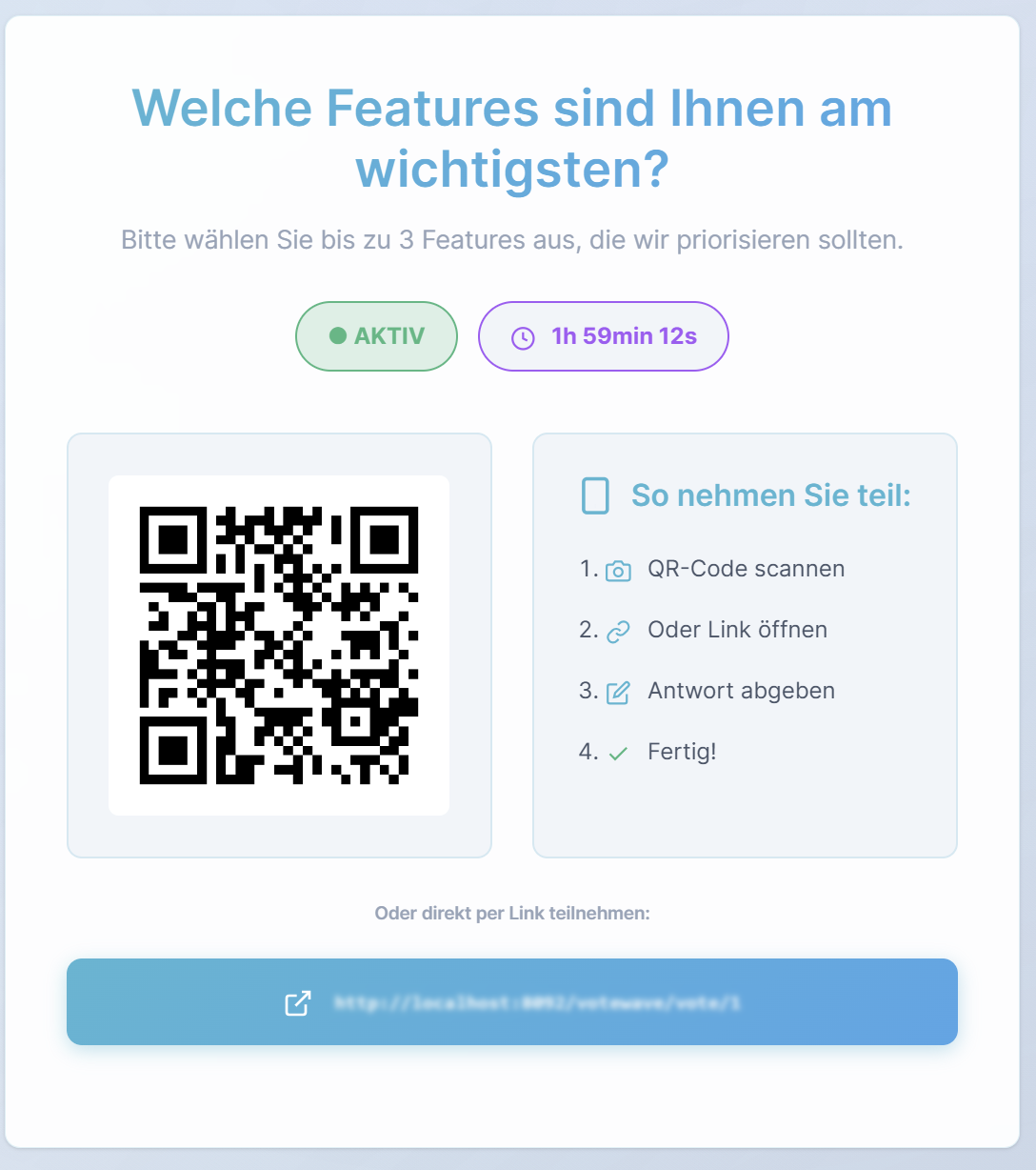 VoteWave QR-Code